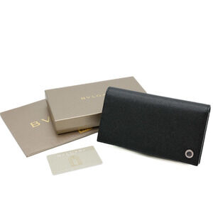 BVLGARI Black Leather Wallet
